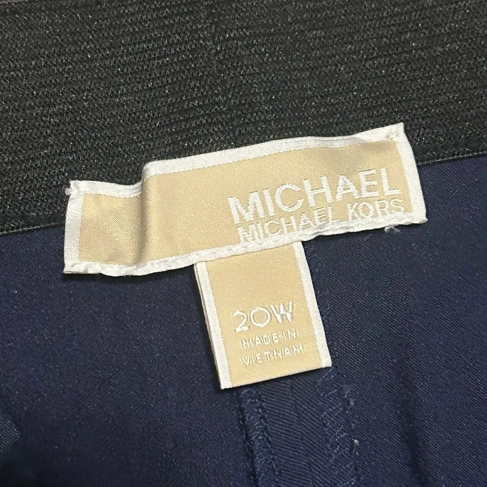 Michael Kors Women's 20W Fashion Basics Dress Pants Blue NWT - Picture 4 of 9